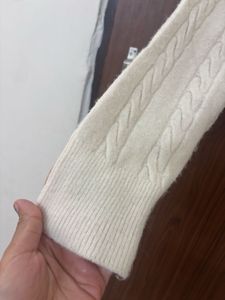 Cream Cable Knit Cardigan