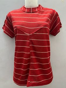 Red Designer Slight Glitter Top