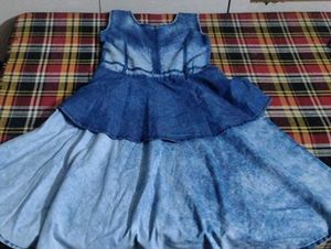 💙 Shaded Jeans Frock