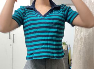 Polo Crop Shirt