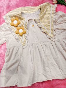 Cute Beige women top