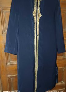 Elegant Navy Blue Sherwani Jacket