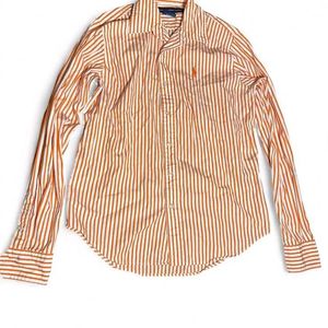 Striped Orange korean Shirt