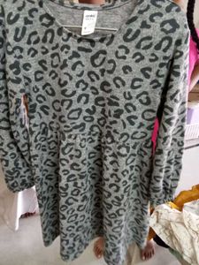 Cute Leopard Print Girls Dress