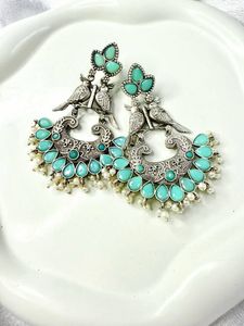 Turquoise Bird Earrings