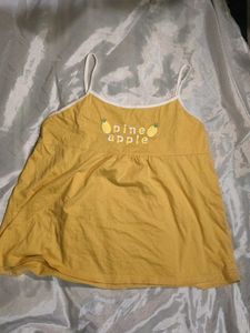 Cute Yellow Pineapple Tank Top