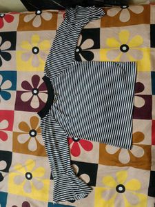 Striped Bell Sleeve Top