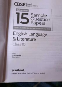 Arihant&#39;s Isuceed 15 sample papers of english