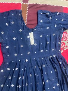 Elegant Blue Printed Kurta
