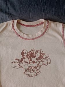 women baby tee cropped top