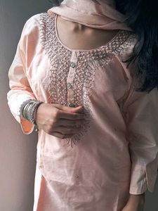 Blush Pink Kurti Set🌺