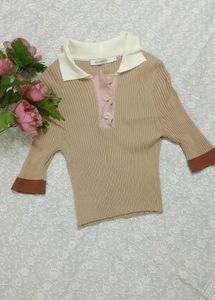 Two Cute Aesthetic Ribbed Tops (COMBO)