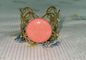 Pink Howlite Statement Bracelet