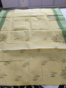 Cotton Yellow and Green Sareeye