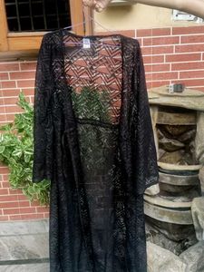 Black Sheer Kimono(Shrug)