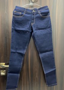 Dark Blue Low Waist Denim