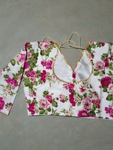 Crep Printed Blouse For Women