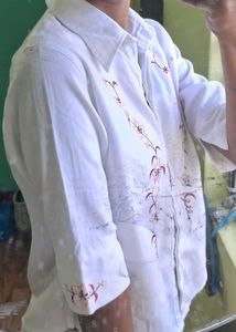 Floral Embroidered Shirt