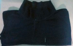 Half Hand Navy Blue T Shirt L