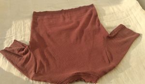 Zara Embroidery Ribbed Crop Top