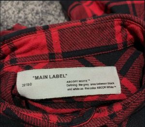 Off-White Red &amp; Black Flannel
