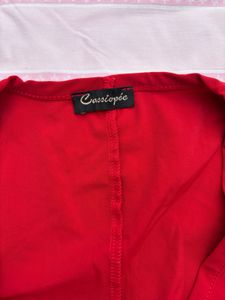 Red Tie Front Top