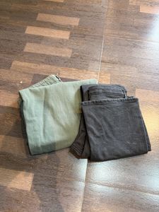 Black And Green Branded jeans