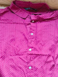 Stylish Red Patterned Shirt