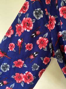 Vintage Floral Print Robe