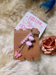Pink Butterfly Key Chain 💗😍