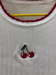 White Crop Top