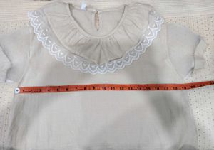 Vintage Inspired Lace Collar Top