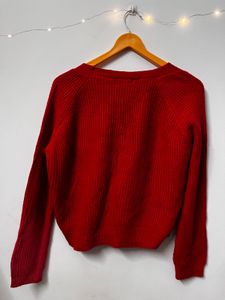 Red Thin Cardigan