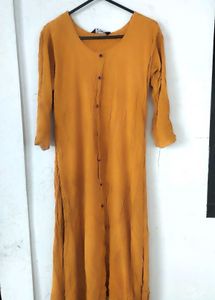 Ethnic Kurta ✨ Dark Yellow Colour