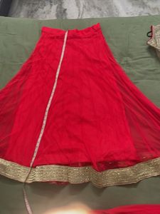 Hot Pink &amp; Gold Indian Outfit