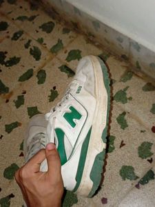 New Balance 550 White/Green Sneakers