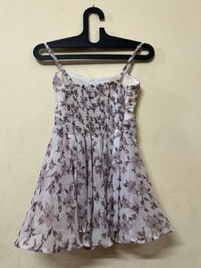 Floral Mini Dress with Shrug