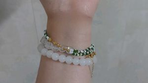 SPRING BRACELET STACK 🌸💚