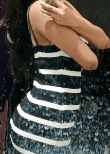Black And White Bodycon Dress
