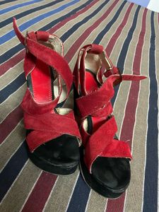 Red Platform Heels