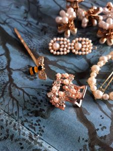 Pearl Hair Clip Set