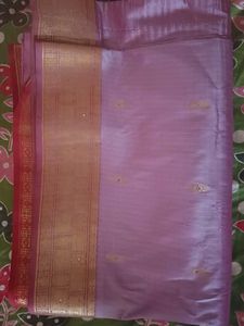 Elegant Red &amp; Lavender Saree