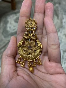 Gold Floral Drop Earrings