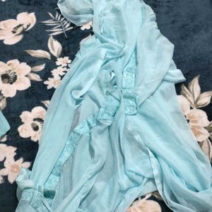 Chikankari Cotton Palazzo Suit