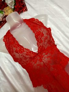 💋Red Lace Bodysuit Lingerie💋