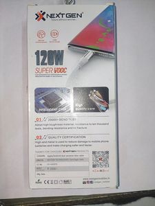 NEXTGEN SUPER VOOC 120 W Type C Data Cable
