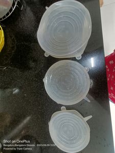 Silicon Stretchable Lid Set Of 3