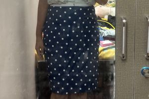 Polka Dot Pencil Skirt