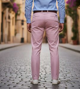 Pink Casual Pants