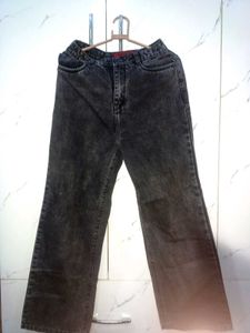 Charcoal Baggy Denim